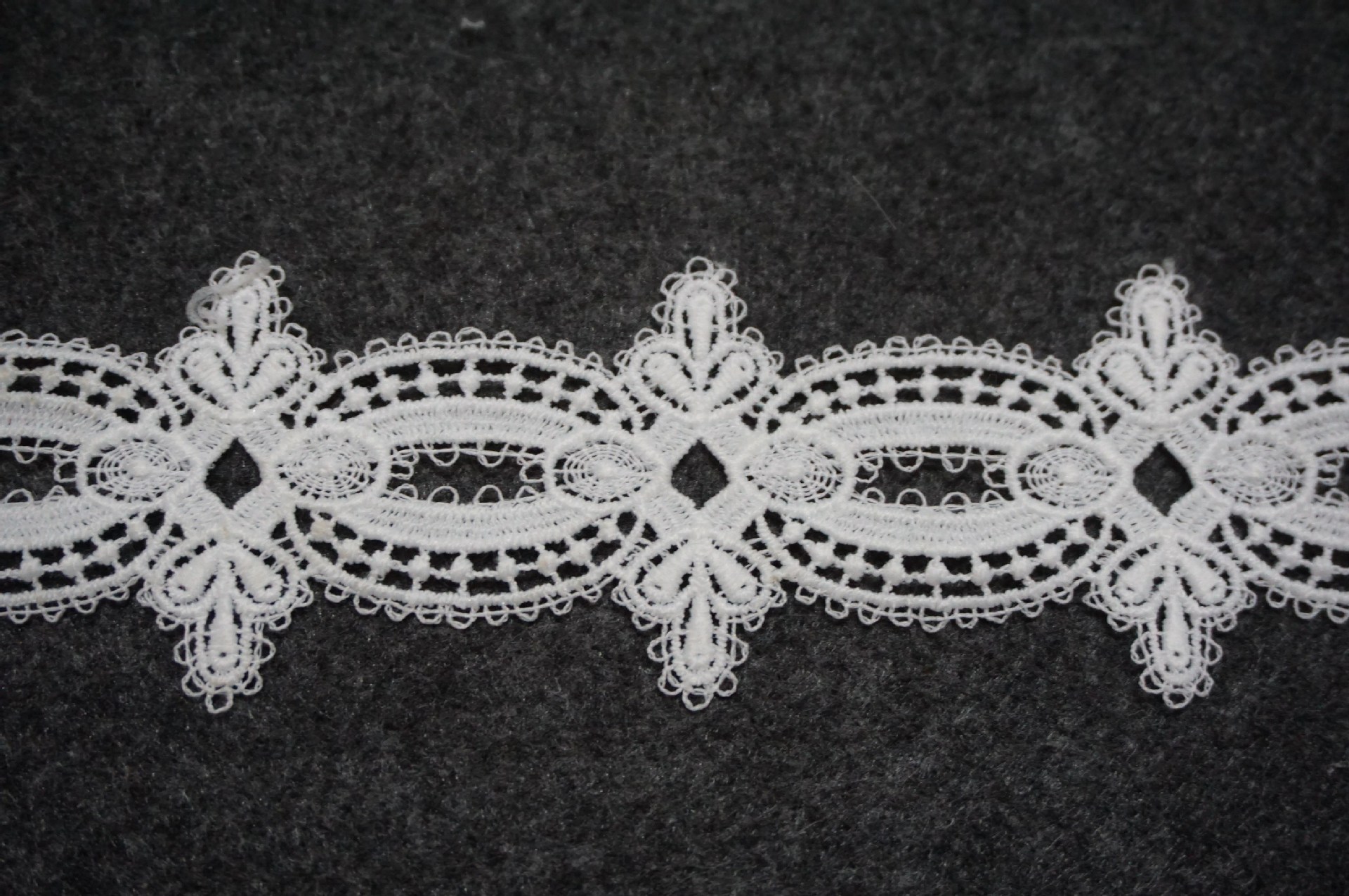 瑞艺白色条码双边水溶刺绣精细优质镂空牛奶丝花边婚纱连衣裙辅料-阿