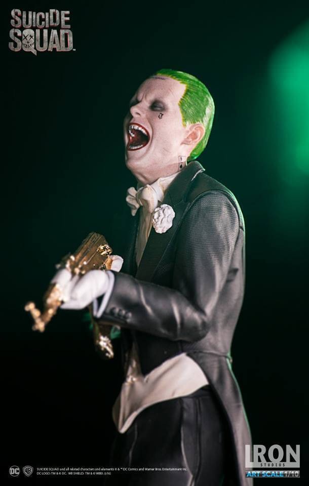 自杀小队 7寸 杰瑞德莱托 小丑 西装燕尾服 双头雕 手办