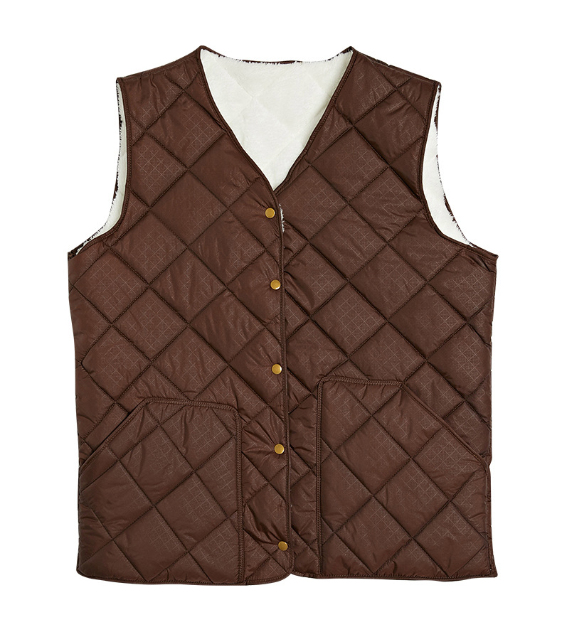 衫宣升级版新款长毛绒马甲加绒马甲中老年加大款马甲加厚保暖男士