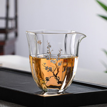 六角公杯耐热高硼硅玻璃茶海功夫茶具日式分茶器匀杯公杯水茶杯