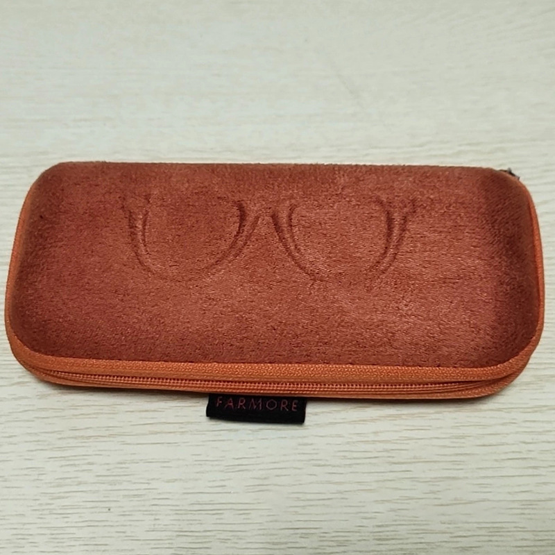 坚硬皮革定做太阳眼镜盒可订制随身携带方便防挤压近视眼镜盒 021