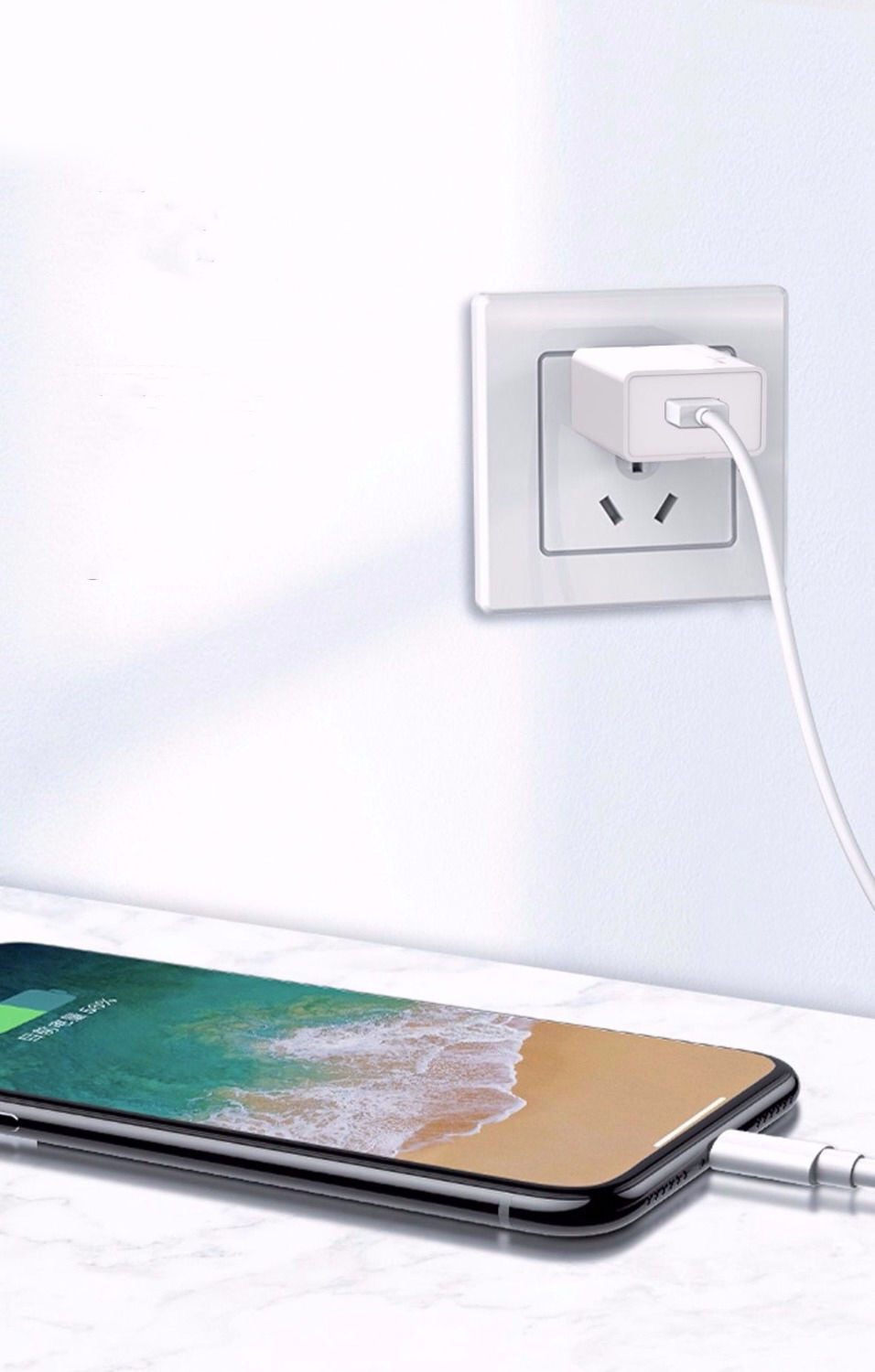 红果2号 充电器 2.1a快充头 数据线适用安卓type-c苹果充电器套装