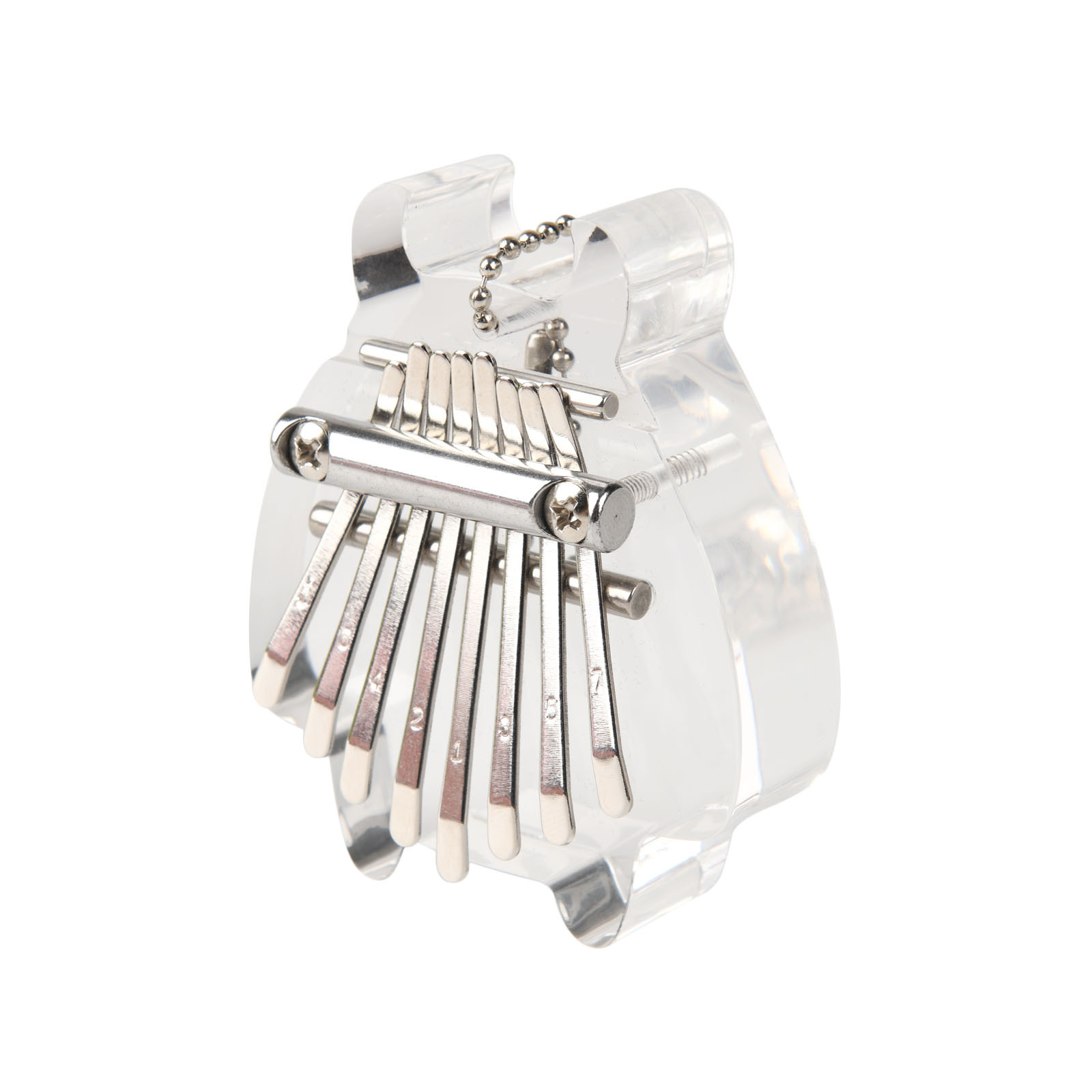 8音拇指琴 亚克力水晶款式 mini拇指琴 节日生日礼品 儿童玩具