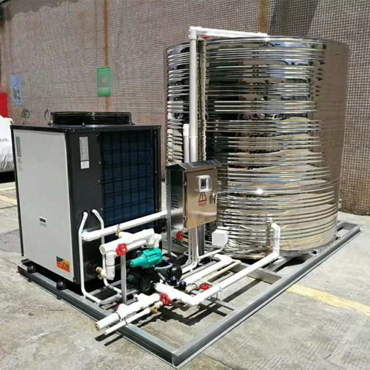 景怡空气能热水器一体机厂家批发 建筑工地3p5p10p空气源热水工程