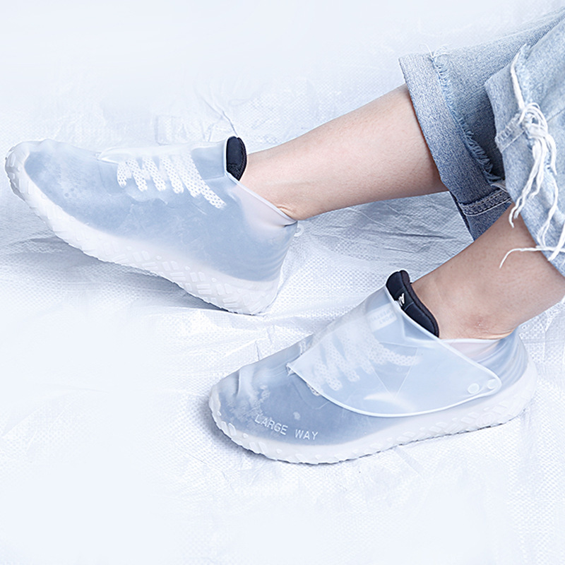 4万双户外登山防水防雨硅胶鞋套耐磨防滑加厚雪地靴xl码鞋套成人儿童