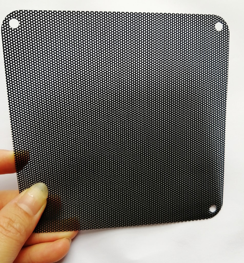 生产音响喇叭防尘网pvc防尘网塑胶防尘网防尘布单面胶音箱网罩