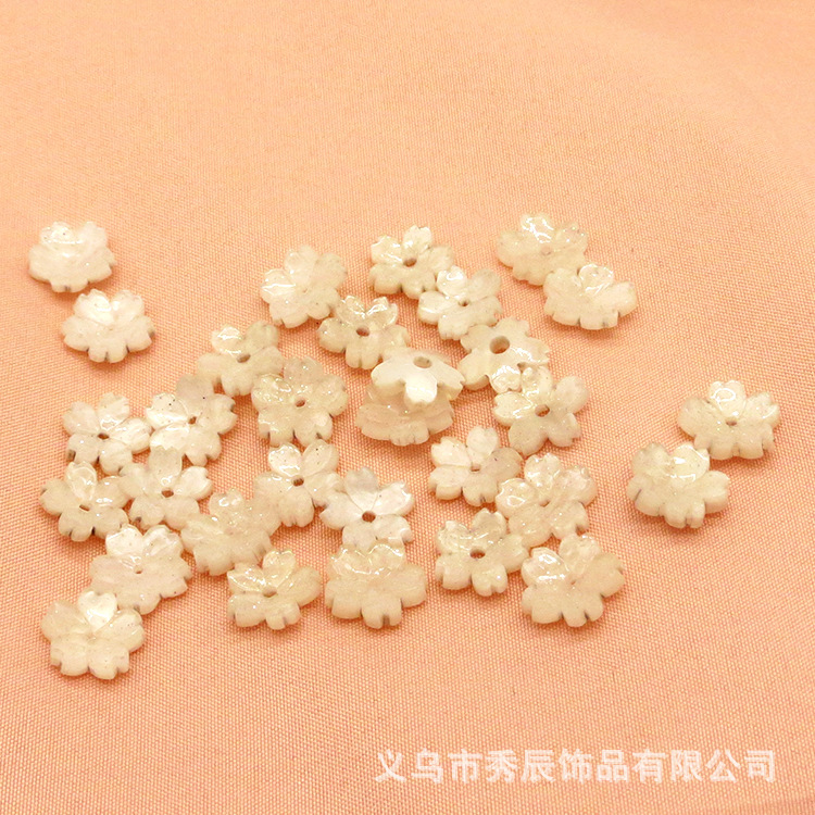 Accessories Resin Petal Hairpin Vintage Antique Material Acetic Acid Accessories Acetic Acid Hair Accessories Hairpin Accessories Scattered Beads