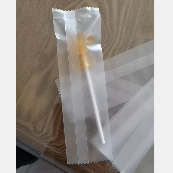 现货供应磨砂半透明锯齿休闲养身花茶袋食品包装机封袋棒棒糖果袋
