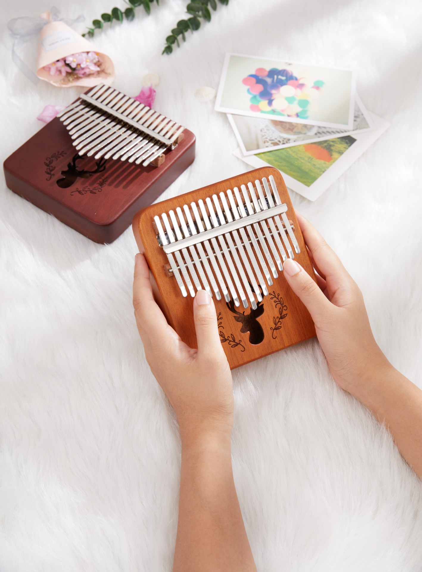 cega拇指琴17音卡林巴kalimba相思木mini卡琳巴琴手指钢琴马林巴