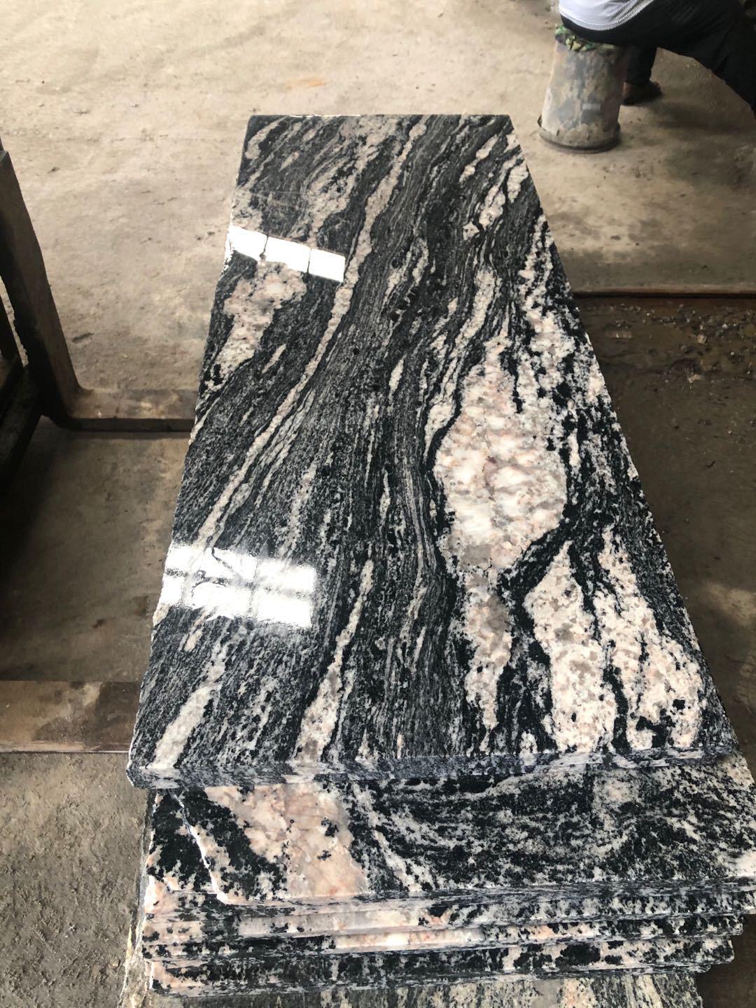 厂家批发 大漠流金建筑浪淘沙景观石等 花岗岩浪淘幻彩麻石材