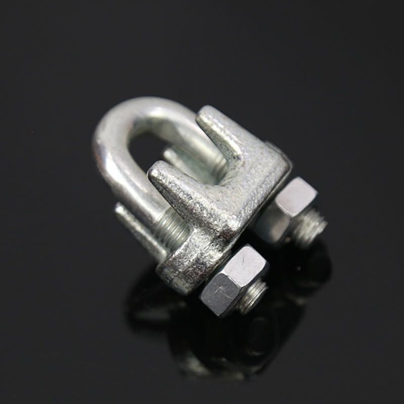 国标钢丝绳卡头5mm-36mmu型钢丝绳夹头 玛钢重型卡头