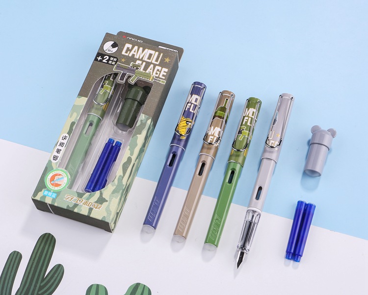 【1支钢笔2支墨囊】送润笔器奥德美磨摩乐可换囊可擦钢笔正姿钢笔