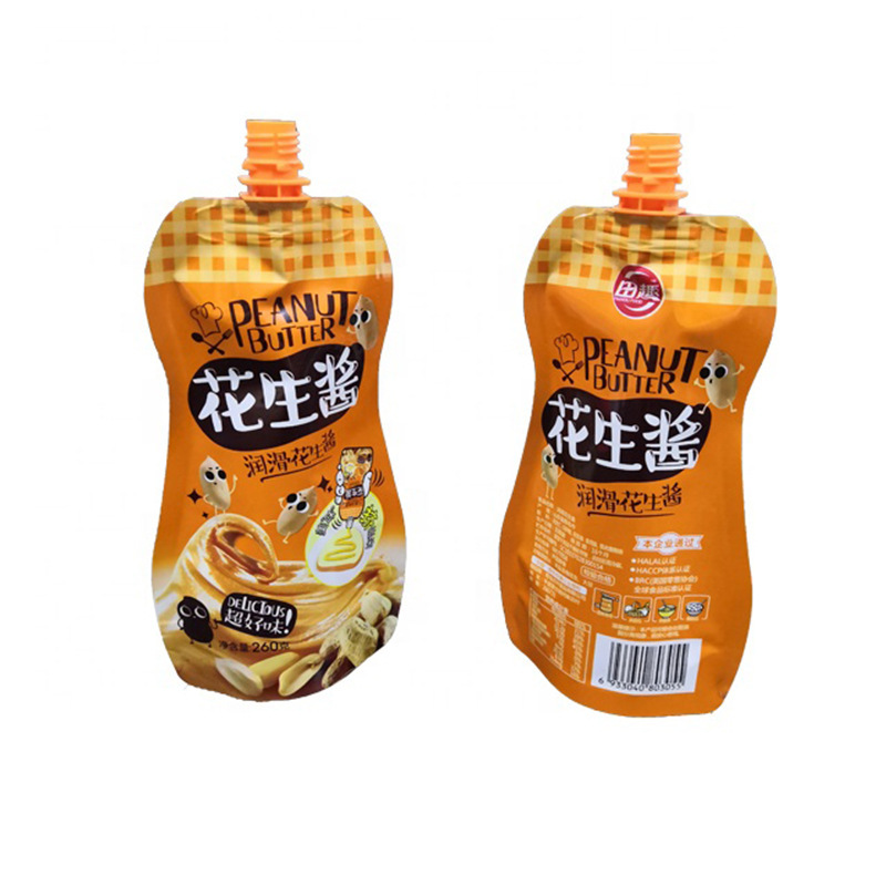 甜味酱吸嘴袋 蒜蓉辣椒酱甜面番茄酱吸嘴袋 铝箔吸嘴食品袋 169