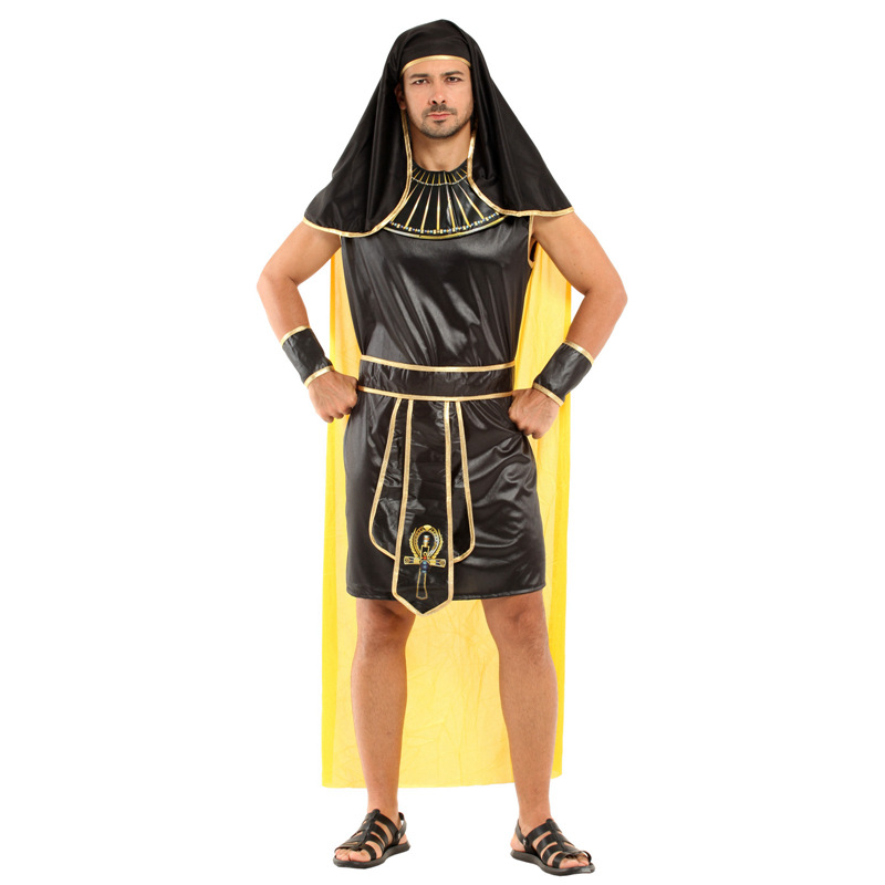 万圣节成人男cosplay化装舞会派对埃及英勇法老王演出服装m-0149