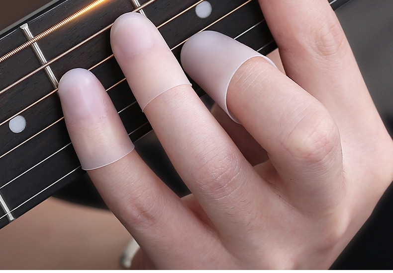 透明吉他手指套 防痛手指保护套辅助神器尤克里里配件按弦指尖套