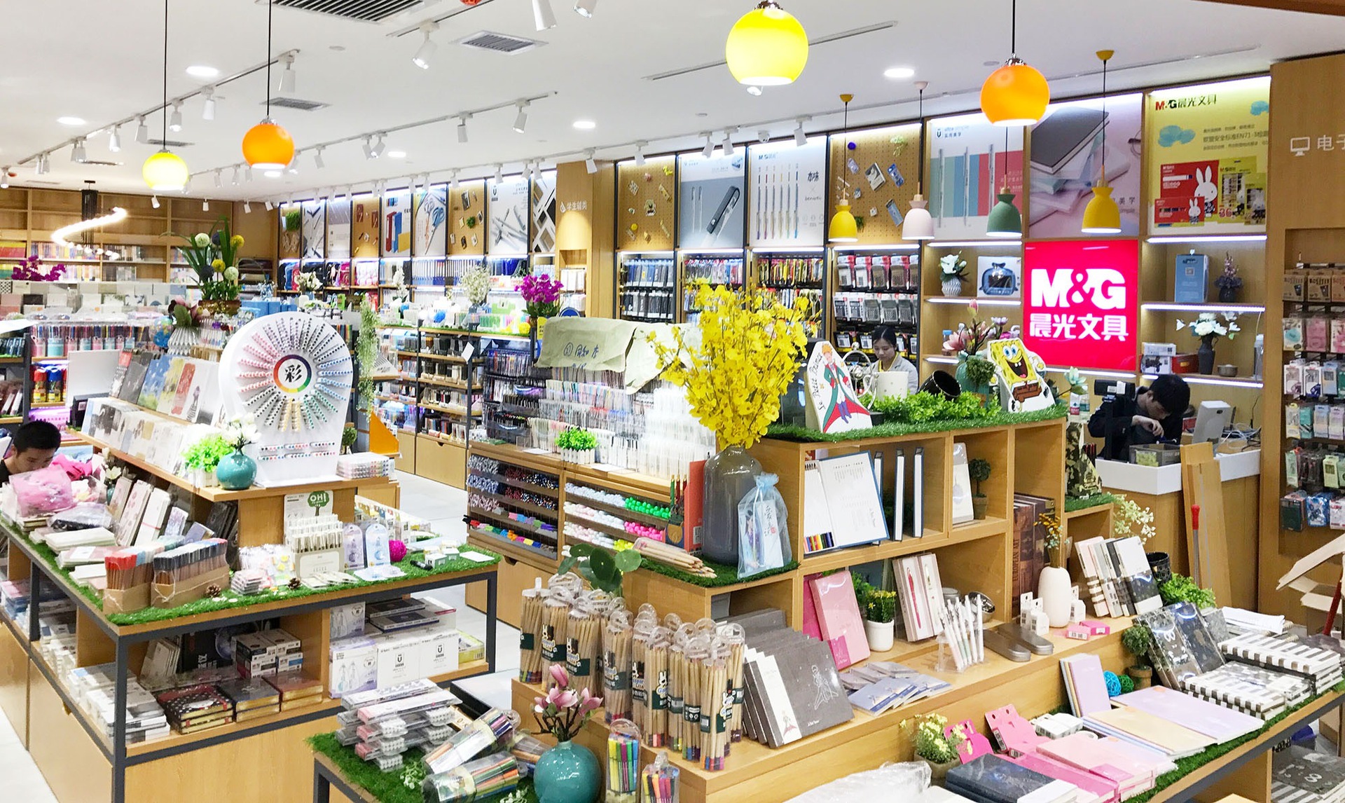 工厂定制文具店货架便利店商超市货架钢木展示架 文具单面展示架