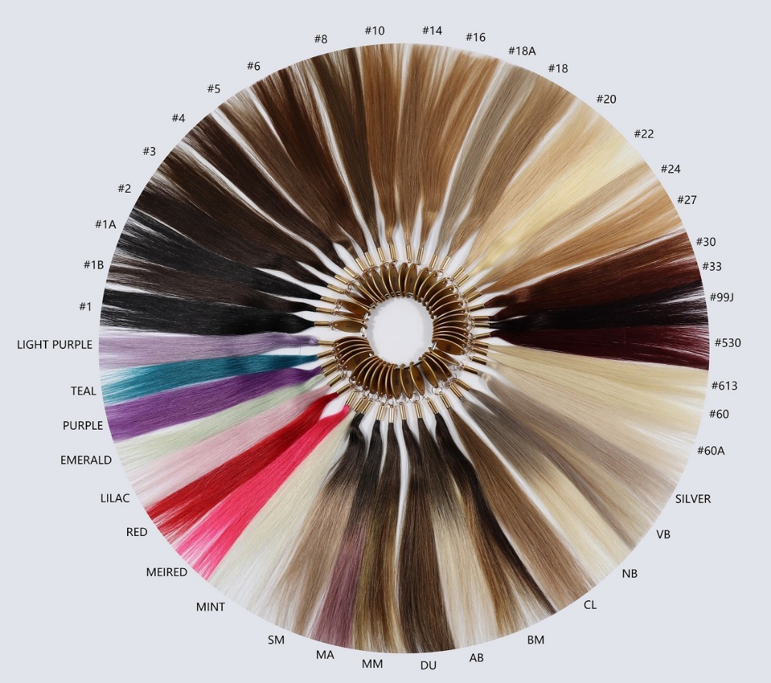 菏泽海外代发真人发染色理发店美发沙龙定制色板印制logo颜色色板