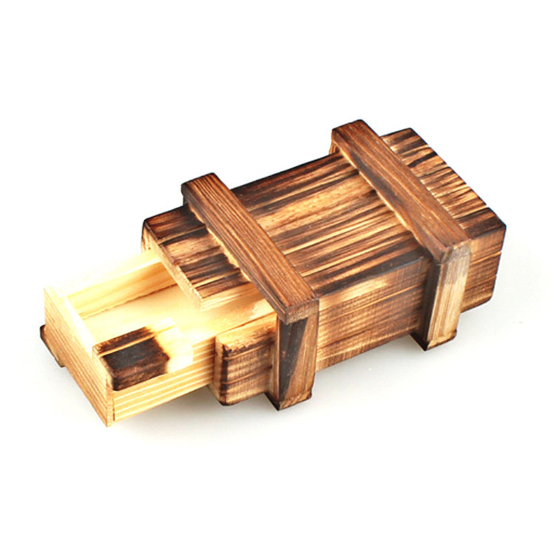 木质小号打不开魔盒孔明锁鲁班锁神秘机关木盒子神龙摆尾内藏玄机