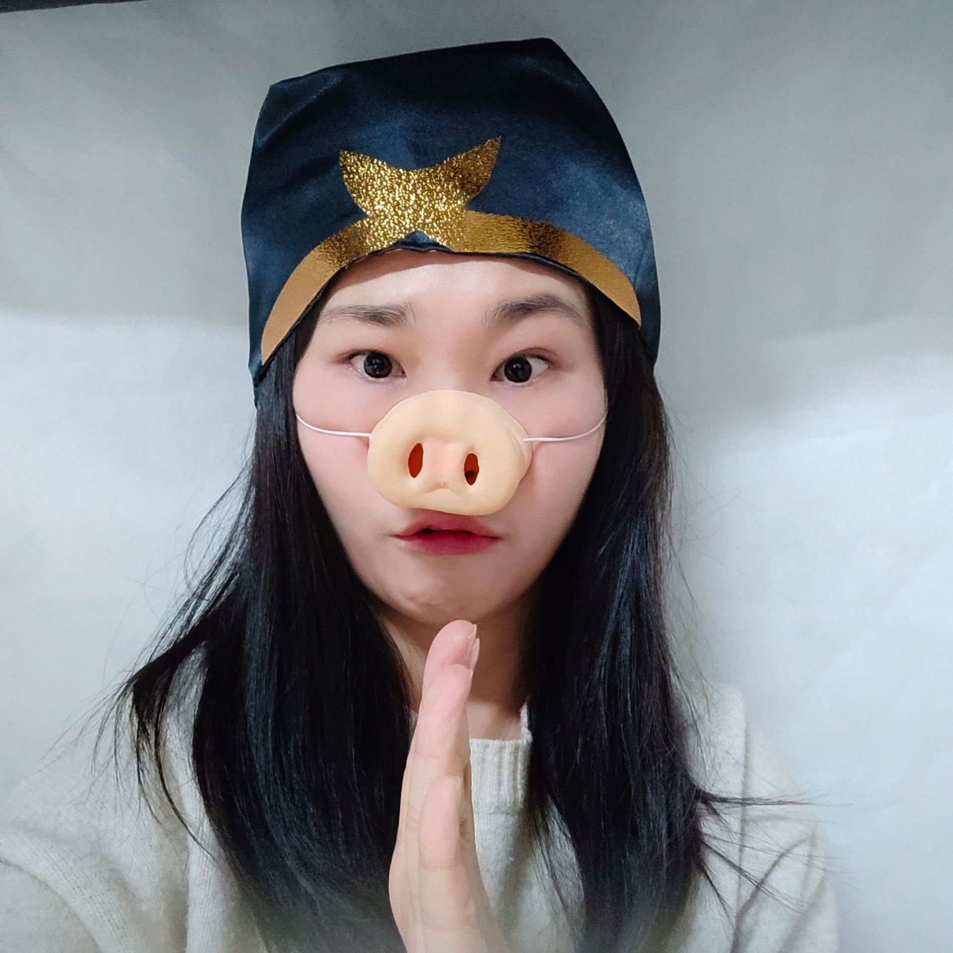 愚人节恶搞猪鼻子 化妆舞会假鼻子猪八戒鼻子仿真猪耳朵面具演出