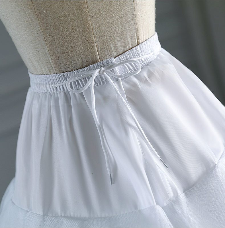 六层无骨裙撑6层硬网纱无钢圈婚纱礼服大裙摆蓬裙厂价直销批发