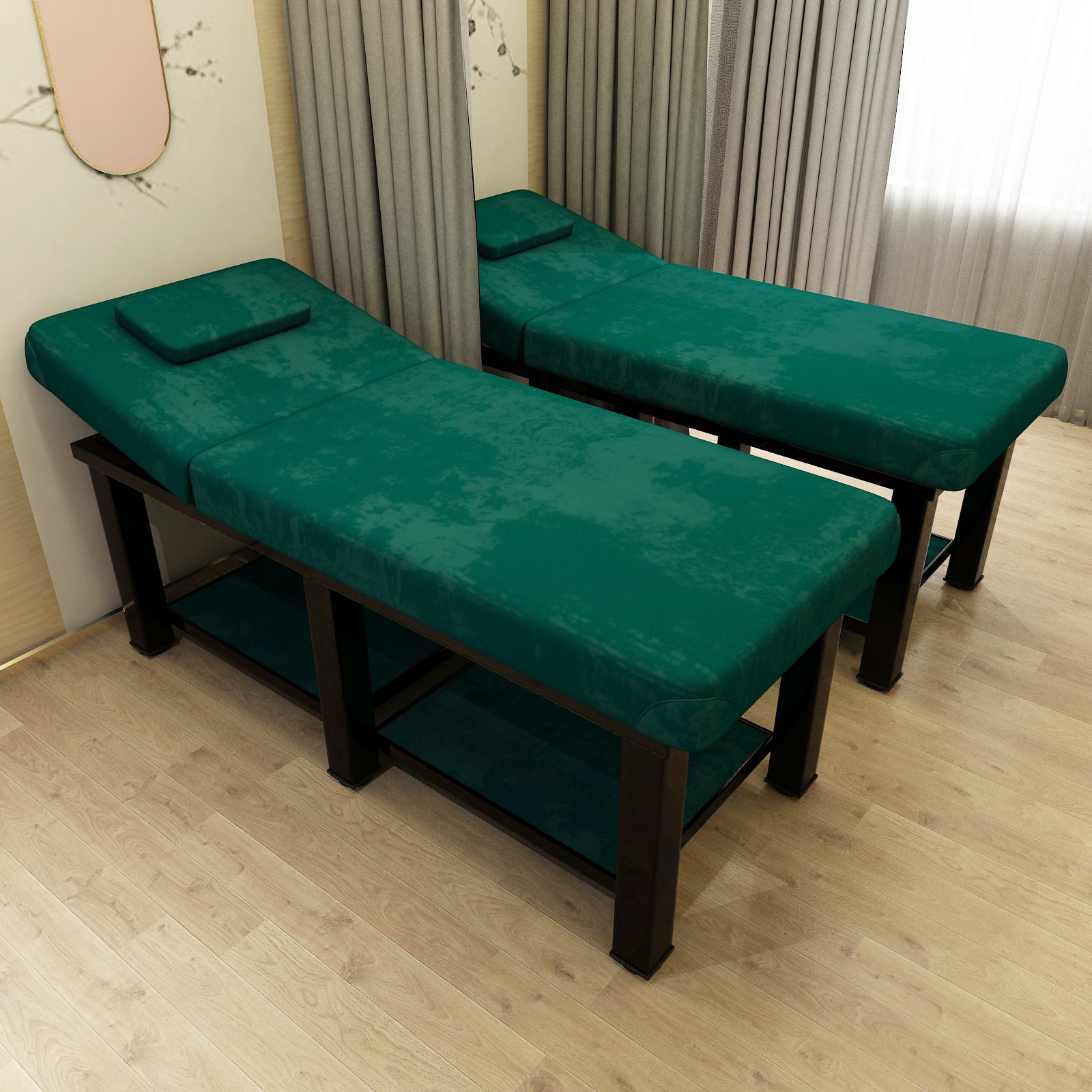 厂家直销按摩床推拿理疗床家用折叠带洞中式正骨纹绣足疗美容院专