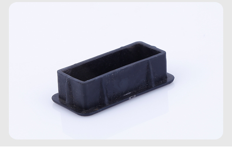 直销方管堵头不锈钢架子堵头现货供应橡胶塑料方形堵头批发