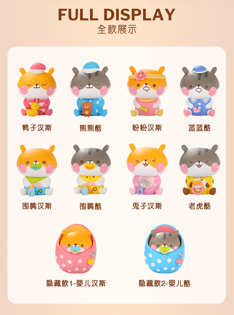 pvc盲盒摆件泡泡公仔玛特潮玩订制二次元手办动漫玩偶来图样定制