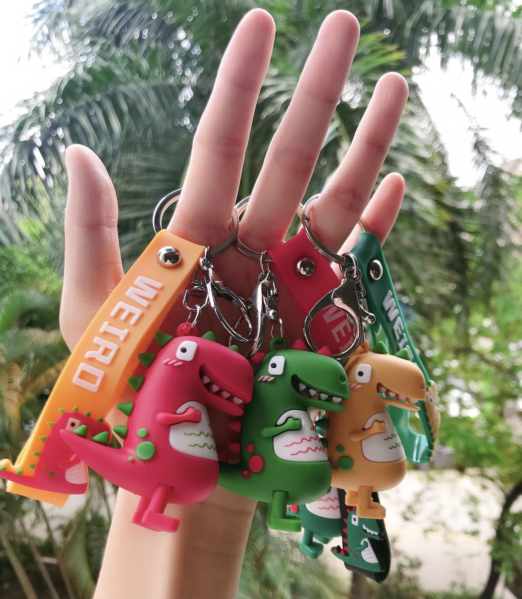 卡通钥匙扣可爱小恐龙立体公仔汽车钥匙包包挂件礼品定制批发