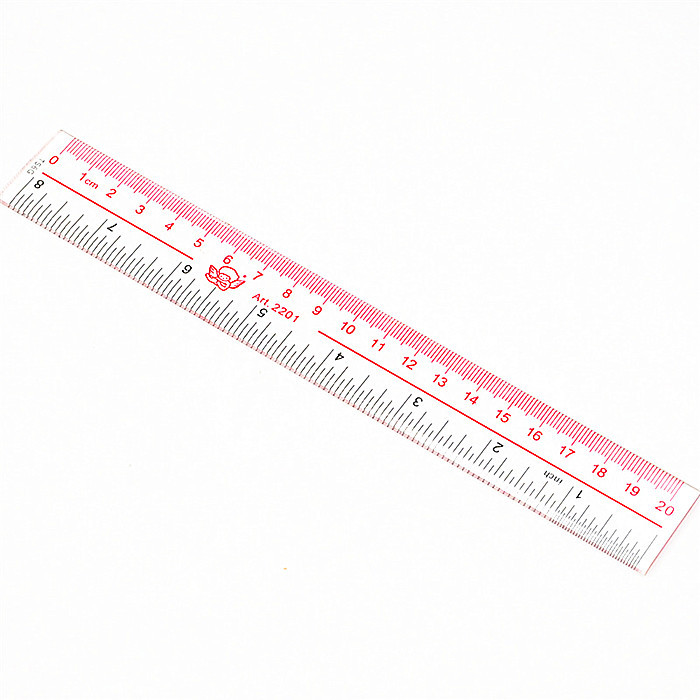 小天使有机玻璃直尺 20 30 40cm透明尺子塑料直尺测量工具绘图尺