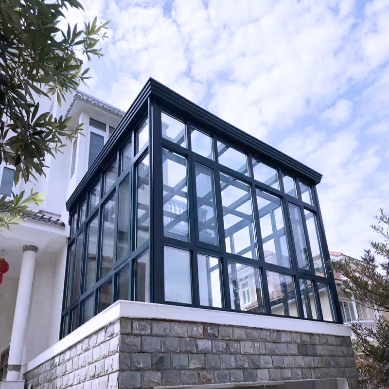 封阳台铝合金直营户外隔热封露台遮阳采光房静音欧式阳光房