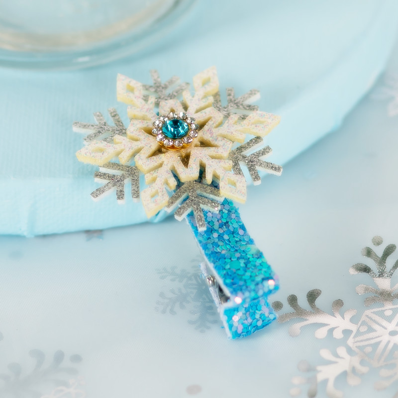 冰雪奇缘雪花发夹韩国儿童发饰宝宝发卡女童头饰公主小女孩刘海夹