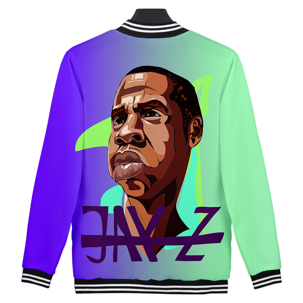 2020年春季新款 jay-z 3d数码印花日常休闲男女棒球服 支持定制