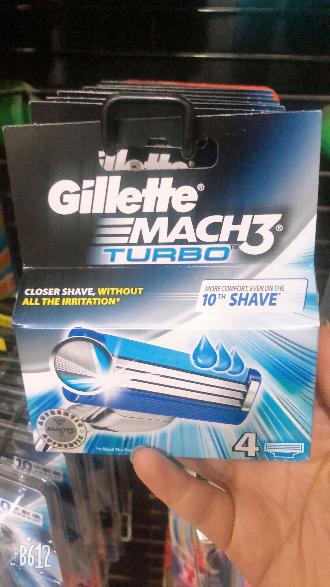 吉列锋速3突破4刀头剃须刀片男士手动刮胡刀片4片装无刀架