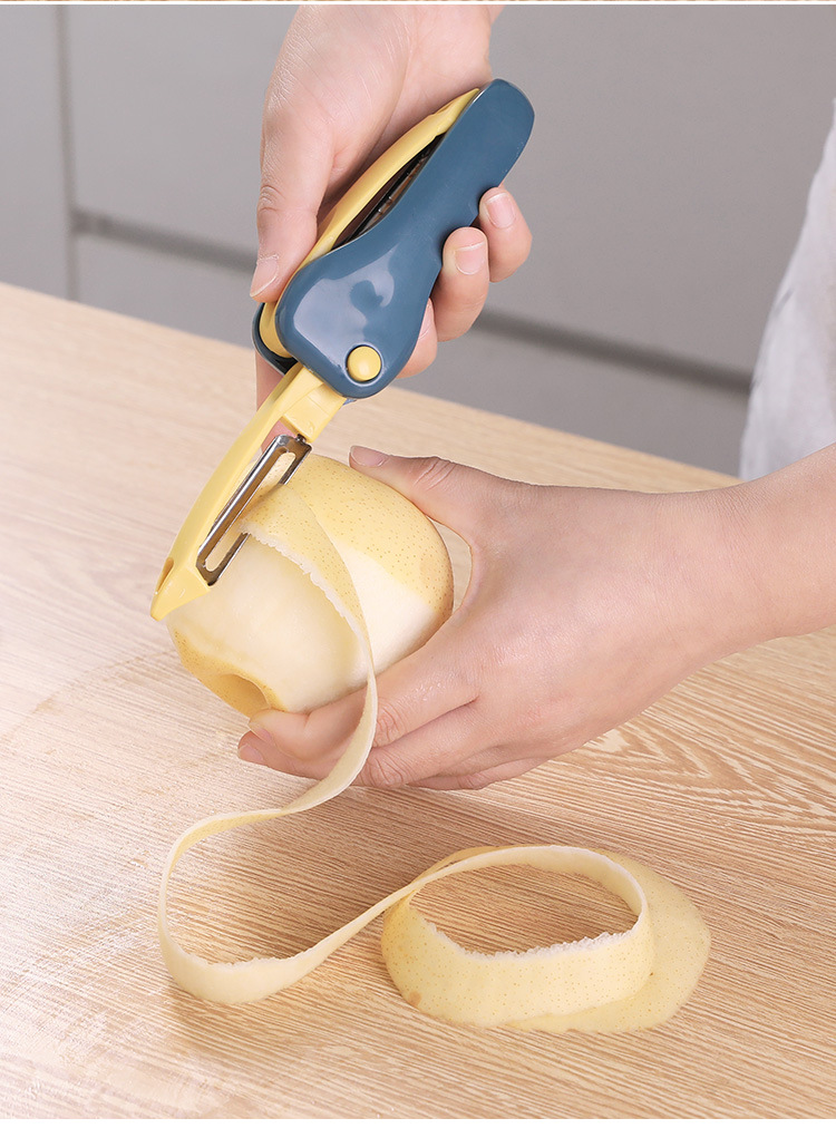 削皮刀刮皮刀厨房多功能土豆苹果去皮刨皮刀瓜刨可折叠双刀刨丝器