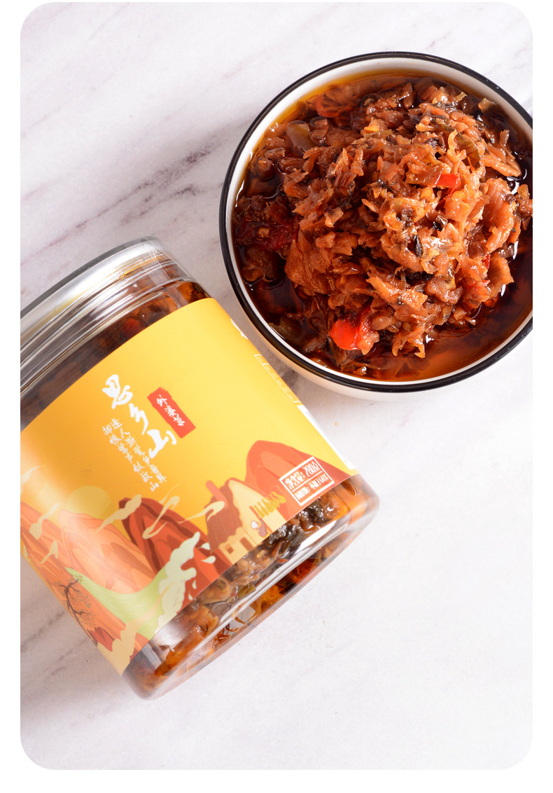 商品描述储存条件常温口味香辣味酱菜种类外婆菜包装规格农家外婆菜