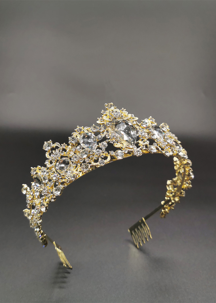 cq巴洛克皇冠婚庆饰品新娘大皇冠头饰饰品跨境王冠厂家直销批发