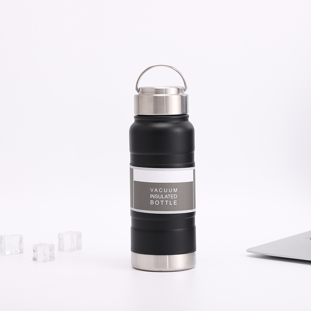 Cross-Border Outdoor Travel Portable Stainless Steel Vacuum Cup Large Capacity Mountaineering Bottle Customized Travel Cup