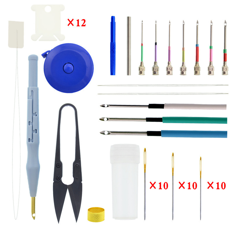 Wholesale Sample Handmade DIY Stamp Embroidery Tool Set Embroidery Needle Material Set Wholesale