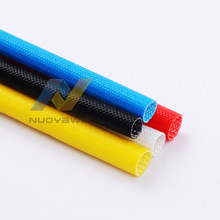 厂家直销硅树脂玻纤管 电机电线绝缘保护管 耐高压玻璃纤维自熄管