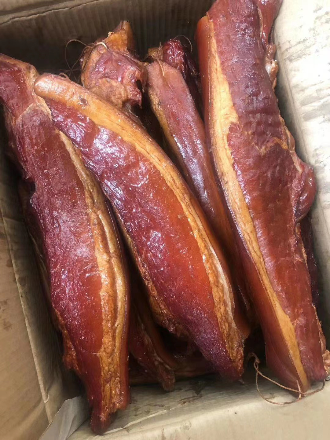 二刀肉 四川特产农家自制烟熏五花腊肉 电烤二刀全干腊肉川味腊肉