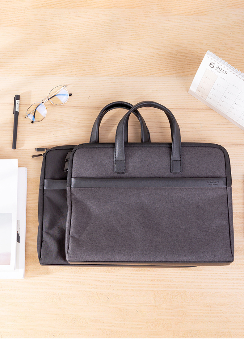 得力63751公文包电脑包手提文件包资料收纳袋 办公商务会议包