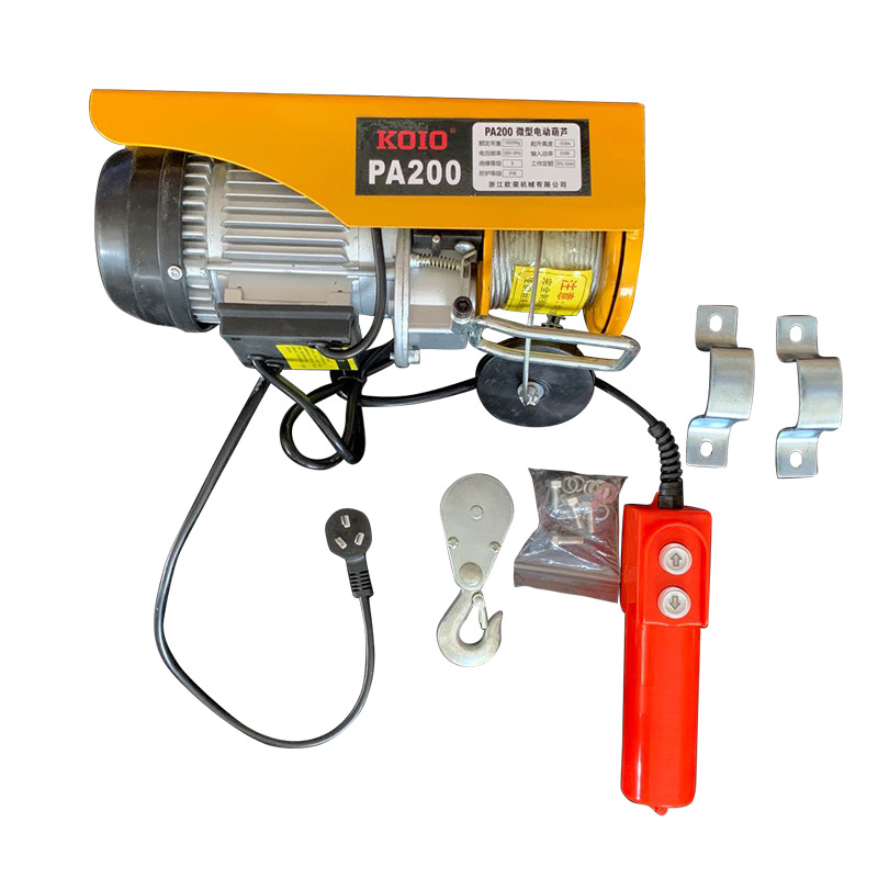 Micro Electric Hoist Pa100012 M Wire Rope Household Foxy Crane Household Electric Hoist 220V Factory Direct Sales