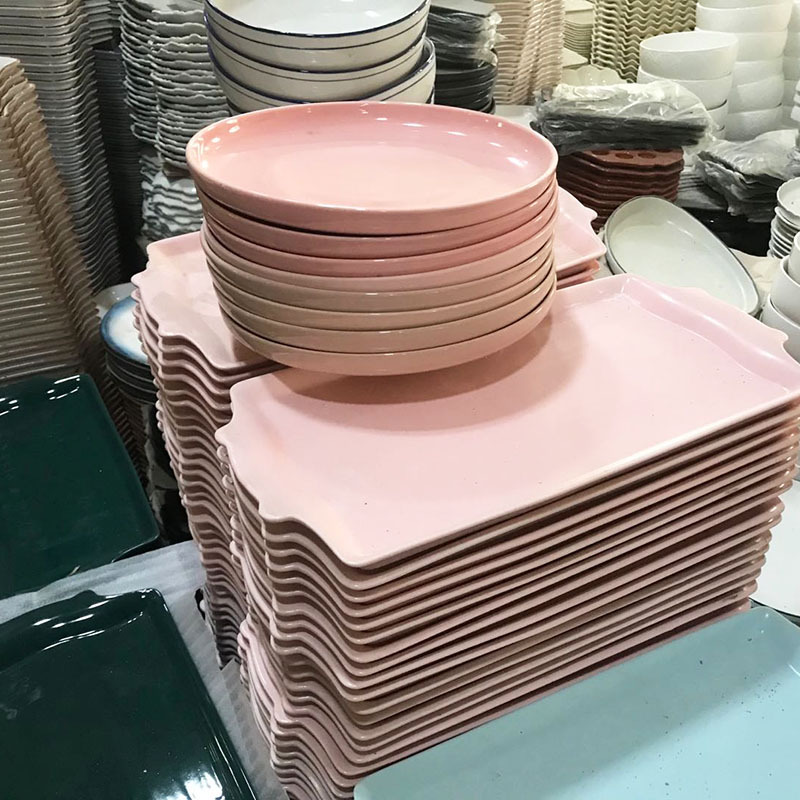 日用陶瓷外贸尾单杂件批发 夜市地摊货陶瓷碗盘 网红餐具