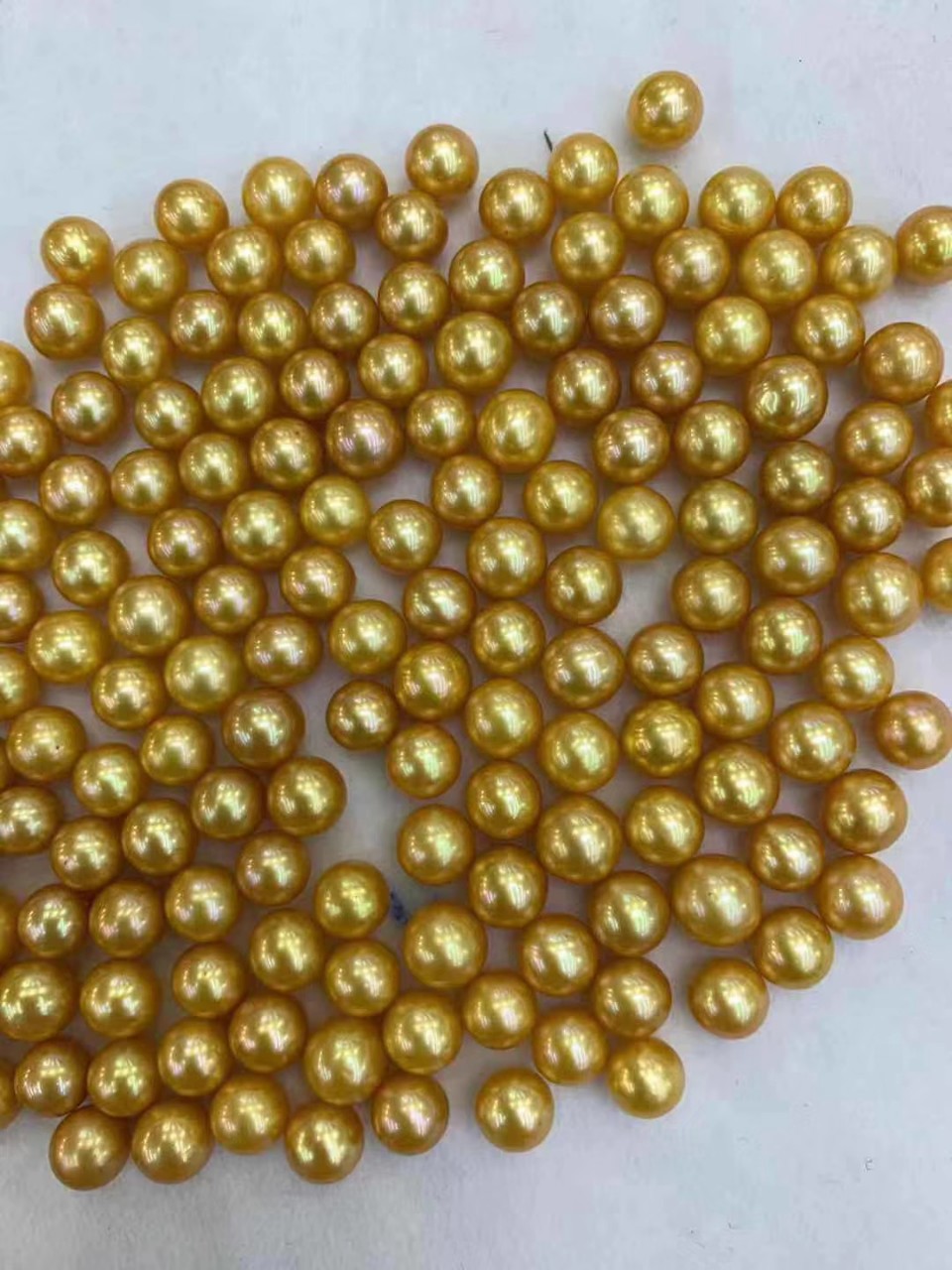 8-9mm淡水圆珍珠染色优化金珠