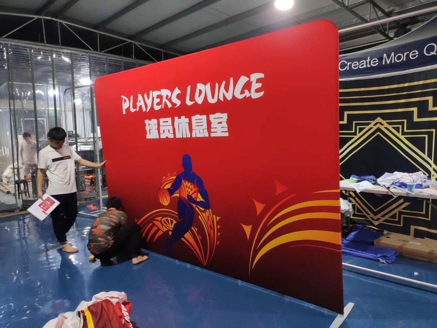 快幕秀展架铝布秀拉网展架活动背景墙快展展示架签名墙签到墙定制