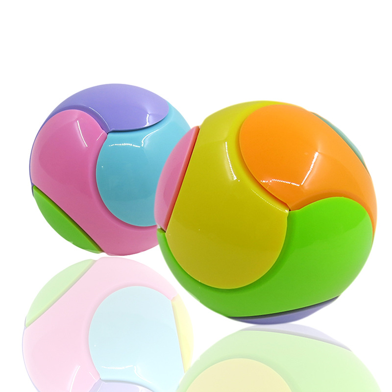 儿童启智创意拼装积木球diypuzzleball彩色球玩具