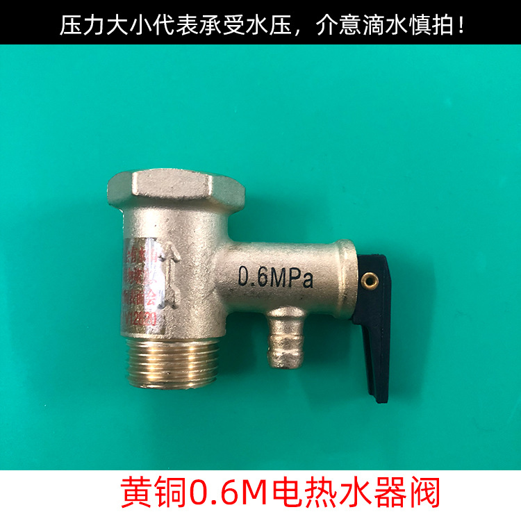 全铜小厨宝电热水器安全阀四分泄压减阀压单向止回阀通用维修配件