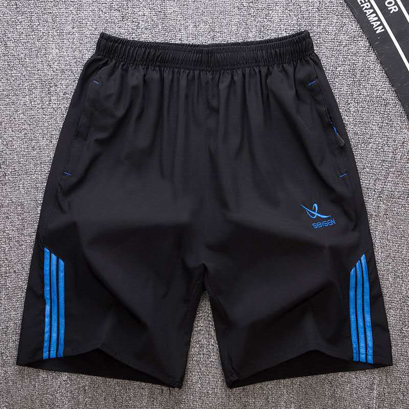 Summer Men's plus-Sized Cropped Pants Casual Sports Shorts Loose Beach Pants Breathable Running Fitness Pants Trendy Men