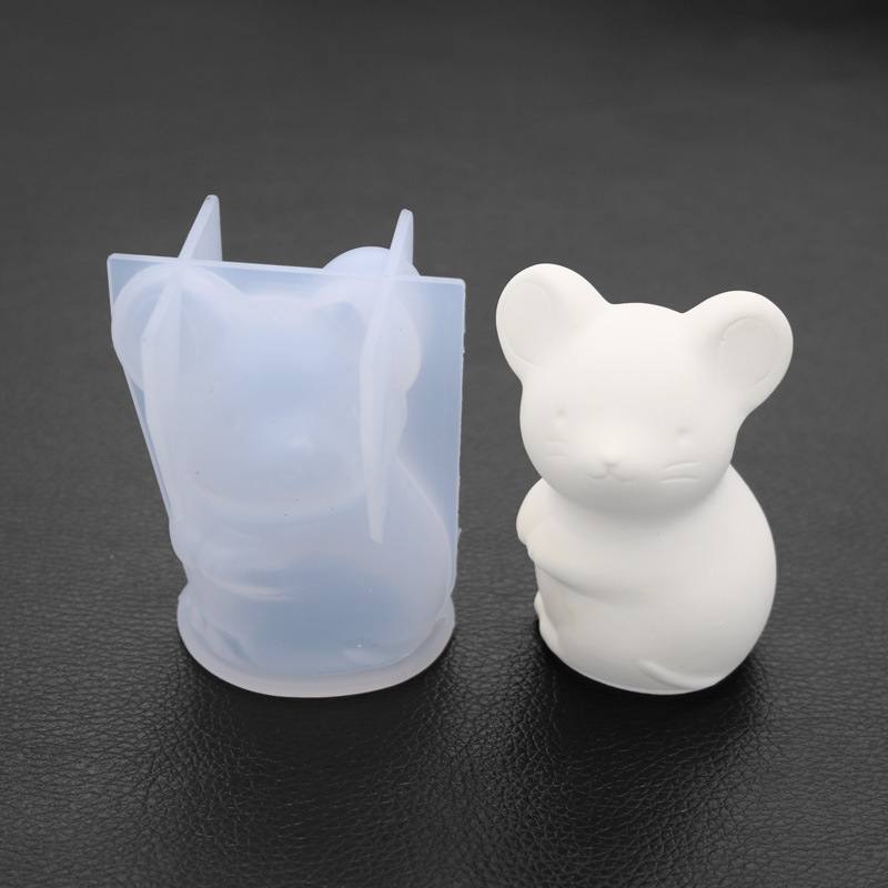 得意洋洋diy水晶滴胶硅胶模具动物老鼠立体模具摆件吊坠镜面摆台