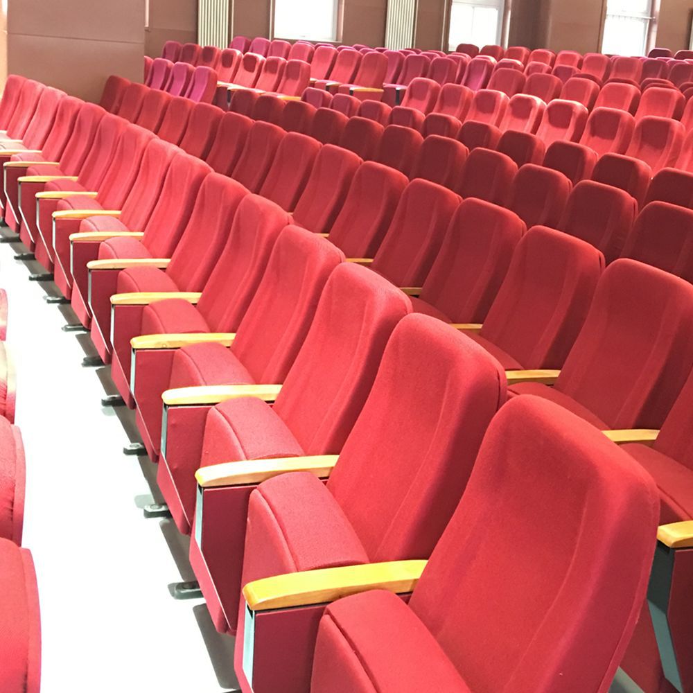 厂家直供礼堂椅排椅影剧院排椅报告会议厅座椅带写字板椅子